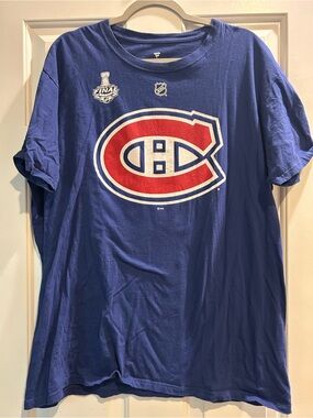 Montreal Canadiens NHL Logo TShirt Royal Blue & Red Stanley Cup Final 2021 Price